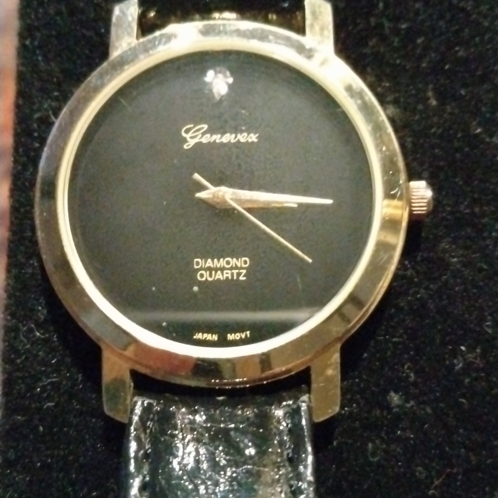 Genevex Watch Genuine Diamond Watch